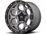 KMC Dirty Harry Satin Gray with Black Lip 6-Lug Wheel; 18x8.5; 0mm Offset (16-23 Tacoma)