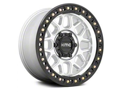 KMC GRS Machined with Satin Black Lip 6-Lug Wheel; 18x8.5; 0mm Offset (16-23 Tacoma)
