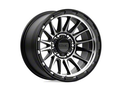 KMC Impact Satin Black Machined 6-Lug Wheel; 17x9; -12mm Offset (16-23 Tacoma)
