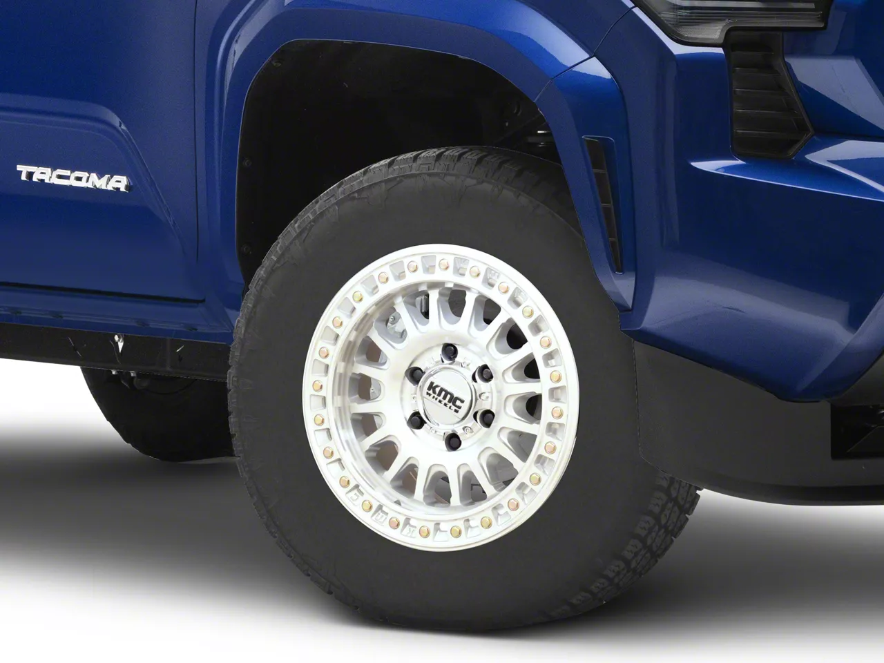 KMC Tacoma IMS Gloss Silver with Machined Face 6-Lug Wheel; 17x8.5
