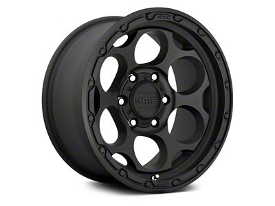 KMC Dirty Harry Textured Black 6-Lug Wheel; 18x8.5; 0mm Offset (17-24 Titan)