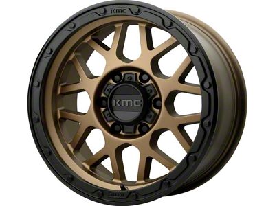 KMC Grenade Off-Road Matte Bronze with Matte Black Lip 6-Lug Wheel; 18x8.5; 0mm Offset (17-24 Titan)