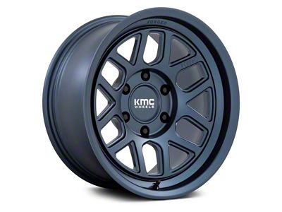 KMC Mesa Forged Monoblock Metallic Blue 6-Lug Wheel; 18x9; -12mm Offset (17-24 Titan)