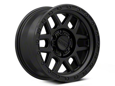 KMC Mesa Satin Black with Gloss Black Lip 6-Lug Wheel; 20x9; 0mm Offset (17-24 Titan)