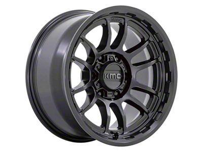 KMC Wrath Satin Black 6-Lug Wheel; 20x9; 0mm Offset (17-24 Titan)