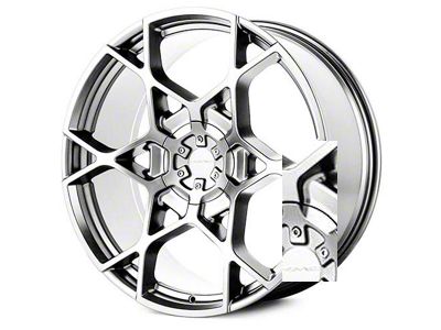 KMC Crosshair Chrome 6-Lug Wheel; 24x9.5; 35mm Offset (16-24 Titan XD)