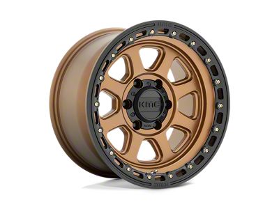 KMC Chase Matte Bronze with Black Lip 5-Lug Wheel; 18x9; 18mm Offset (14-21 Tundra)