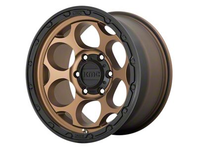 KMC Dirty Harry Matte Bronze with Black Lip 6-Lug Wheel; 18x8.5; 0mm Offset (22-25 Tundra)