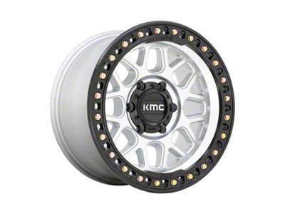 KMC GRS Machined with Satin Black Lip 6-Lug Wheel; 20x9; 0mm Offset (22-25 Tundra)