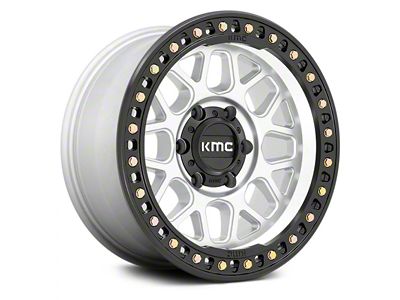 KMC GRS Machined with Satin Black Lip 6-Lug Wheel; 18x9; 18mm Offset (22-25 Tundra)