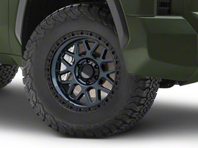 KMC GRS Midnight Blue with Gloss Black Lip 6-Lug Wheel; 18x9; -12mm Offset (22-25 Tundra)