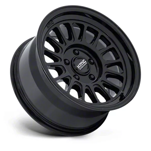 KMC Tundra Impact FFT Gloss Black 6-Lug Wheel; 18x9; 18mm Offset