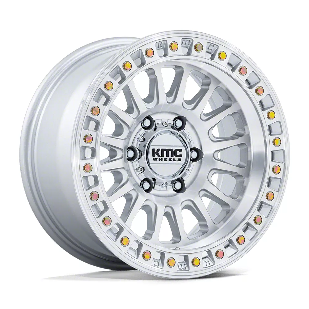 完売 Gloss IMS Tundra KMC Silver Wheel 6-Lug Face Machined with パーツ