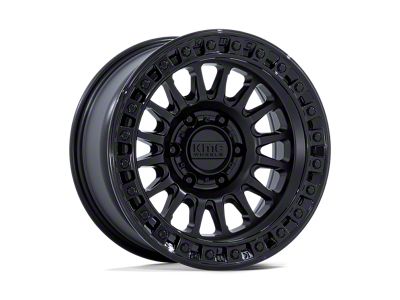 KMC IMS Matte Black with Gloss Black Lip 6-Lug Wheel; 18x9; 0mm Offset (22-25 Tundra)
