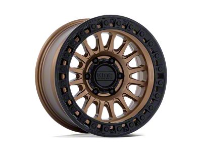 KMC IMS Matte Bronze with Gloss Black Lip 6-Lug Wheel; 20x9; 0mm Offset (22-25 Tundra)
