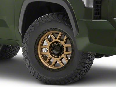 KMC Mesa Matte Bronze with Black Lip 6-Lug Wheel; 18x9; 18mm Offset (22-25 Tundra)