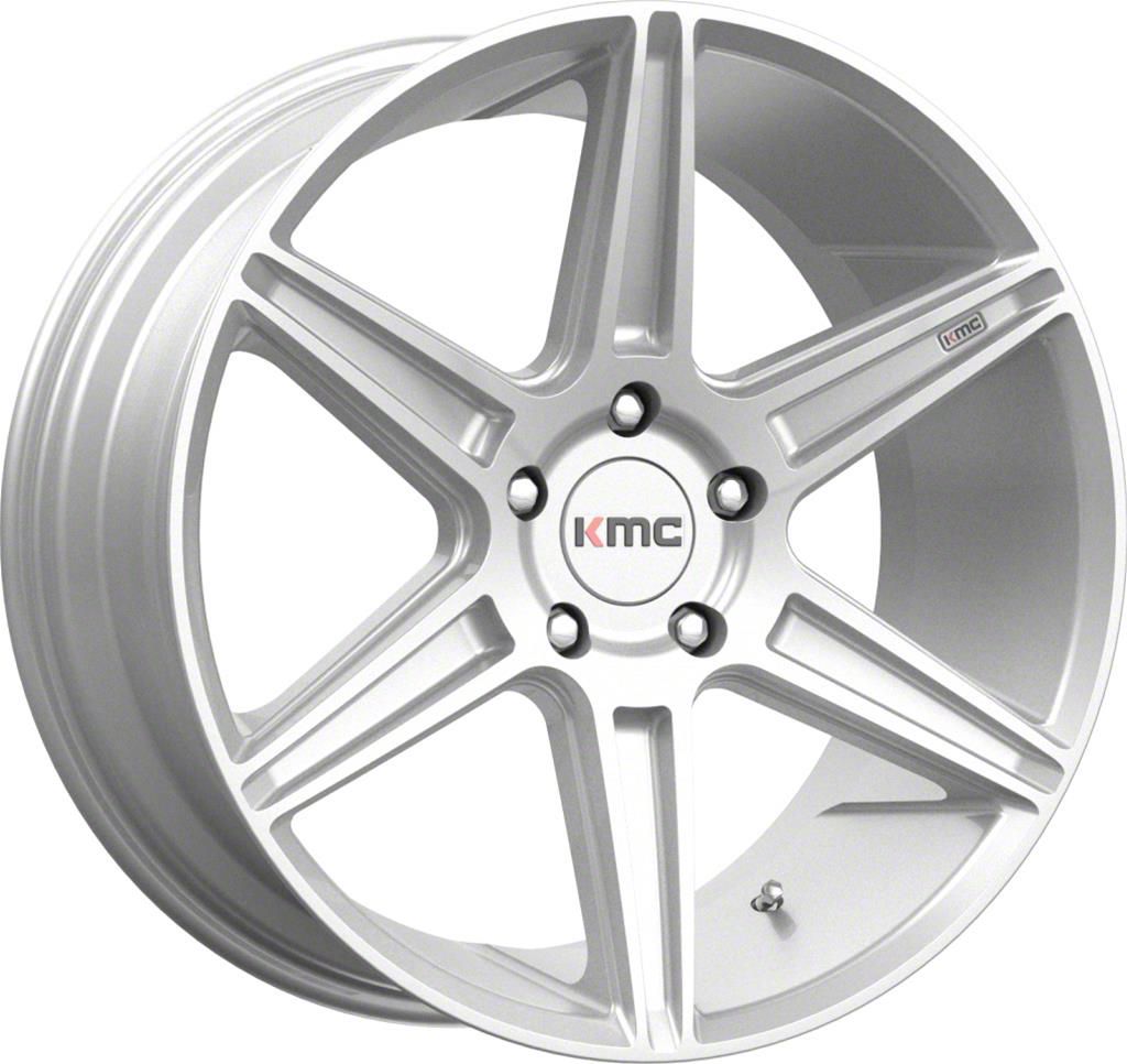 KMC Tundra Prism Truck Brushed Silver 6-Lug Wheel; 20x9; 30mm Offset ...