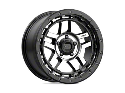 KMC Recon Satin Black Machined 5-Lug Wheel; 18x8.5; 18mm Offset (14-21 Tundra)