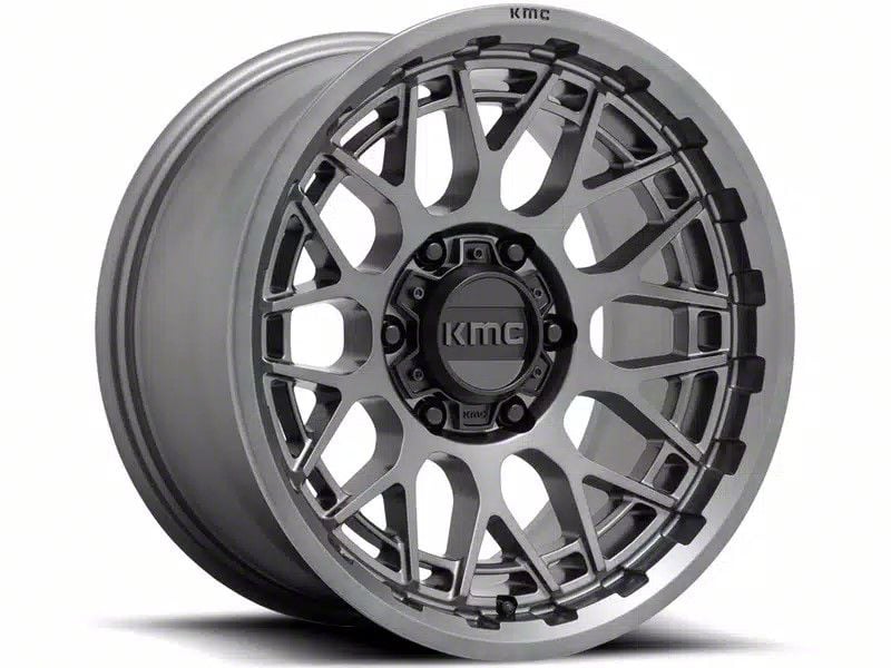 KMC Tundra IMS Gloss Silver with Machined Face 6-Lug Wheel