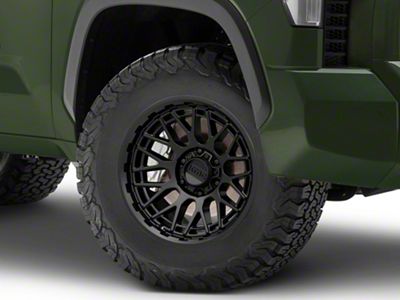 KMC Technic Satin Black 6-Lug Wheel; 18x9; 0mm Offset (22-25 Tundra)