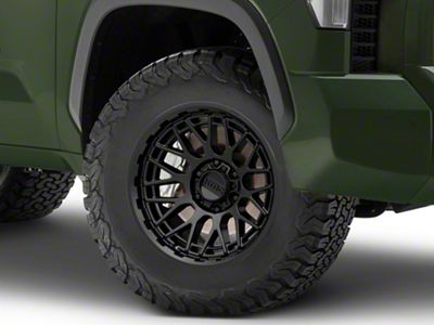 KMC Technic Satin Black 6-Lug Wheel; 18x9; 18mm Offset (22-25 Tundra)