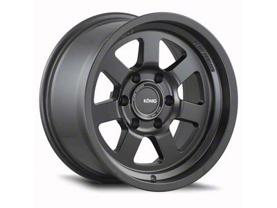 Konig HT2 Matte Black 6-Lug Wheel; 18x9; 0mm Offset (21-25 Bronco, Excluding Raptor)