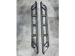 KrashFab Extreme Duty Rock Sliders; Bare Steel (20-25 Jeep Gladiator JT)