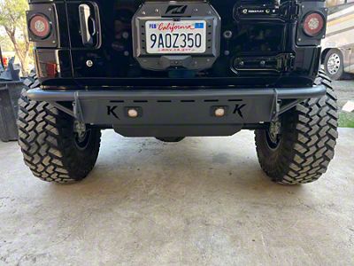 KrashFab Frame Chop Rear Bumper; Bare Steel (18-25 Jeep Wrangler JL)