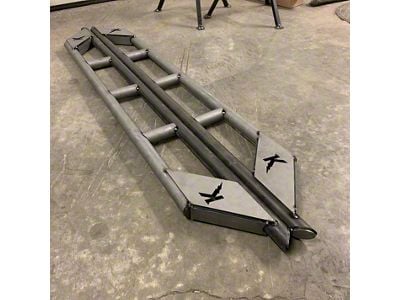 KrashFab Krash Sliders; Raw (07-18 Jeep Wrangler JK 4-Door)