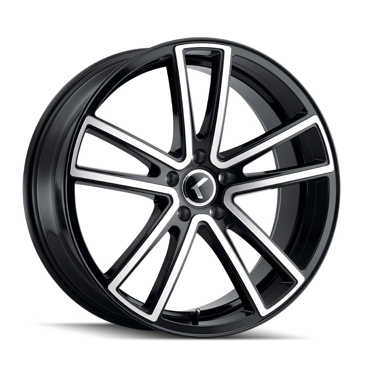 Kraze Jeep Cherokee Spectra Gloss Black Machined Wheel; 22x8