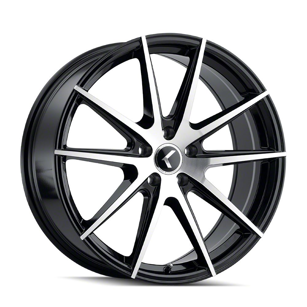 Kraze Jeep Wrangler Spectra Gloss Black Machined Wheel; 22x8