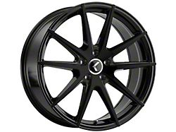 Kraze Turismo Gloss Black Wheel; 17x8; 38mm Offset (87-95 Jeep Wrangler YJ)