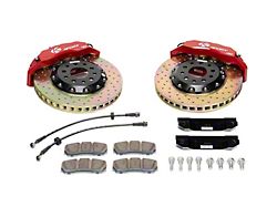 Ksport Supercomp 8-Piston Front Big Brake Kit with 16.60-Inch Drilled Rotors; Orange Calipers (07-13 2WD Tundra)