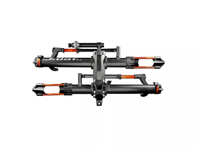 Kuat NV 2.0 2-Inch Receiver Hitch Bike Rack; Carries 2 Bikes; Gray Metallic with Orange Anodize (Universal; Some Adaptation May Be Required)