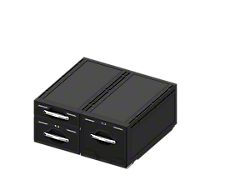 Kufu USA Catch-and-Click Three Drawer System; 7-Inch/11-Inch/18-Inch (10-24 4Runner w/ Third Row Seats)