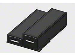Kufu USA Catch-and-Click Two Drawer System; 11-Inch/18-Inch (10-24 4Runner w/ Third Row Seats)