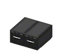 Kufu USA Catch-and-Click Two Drawer System; 18-Inch/18-Inch (10-24 4Runner w/ Third Row Seats)