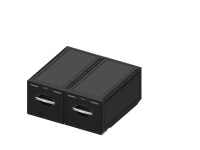 Kufu USA Catch-and-Click Two Drawer System; 18-Inch/18-Inch (10-24 4Runner w/ Third Row Seats)