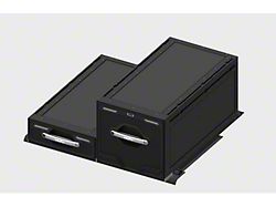 Kufu USA Catch-and-Click Two Drawer System; 7-Inch/18-Inch (10-24 4Runner w/ Third Row Seats)