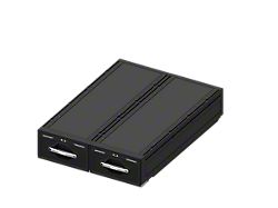 Kufu USA Catch-and-Click Two Drawer System; 11-Inch (05-26 Tacoma)