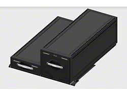 Kufu USA Catch-and-Click Two Drawer System; 7-Inch/18-Inch (07-25 Tundra)