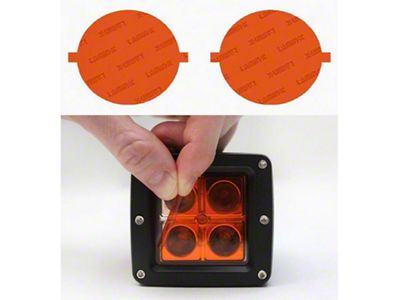 Lamin-X Oval Fog Light Tint Covers; Amber (14-24 4Runner)