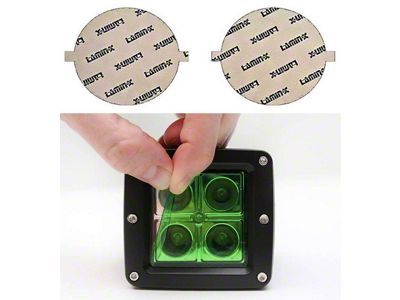 Lamin-X Oval Fog Light Tint Covers; Green (14-24 4Runner)
