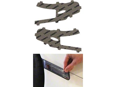 Lamin-X Rear Chrome Delete Tint Covers; Tinted (14-24 4Runner)