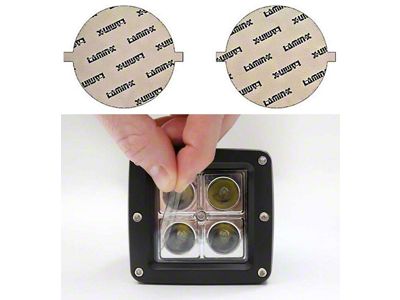 Lamin-X Round Fog Light Tint Covers; Clear (14-24 4Runner)
