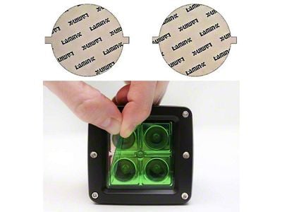 Lamin-X Round Fog Light Tint Covers; Green (14-24 4Runner)