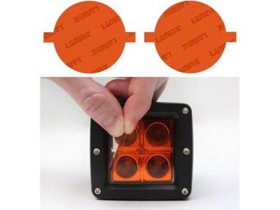 Lamin-X Fog Light Tint Covers; Amber (21-25 Bronco w/ Plastic Front Bumper)