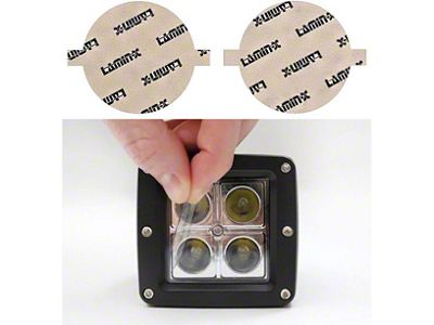Lamin-X Fog Light Tint Covers; Clear (21-25 Bronco w/ Plastic Front Bumper)