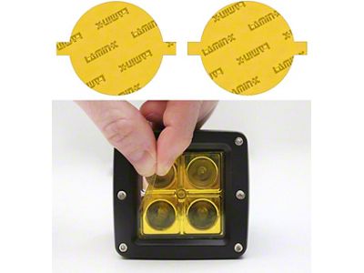 Lamin-X Fog Light Tint Covers; Yellow (21-25 Bronco w/ Plastic Front Bumper)