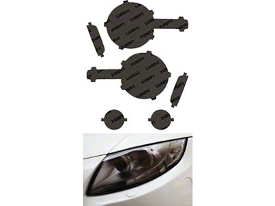 Lamin-X Headlight Tint Covers; Gunsmoke (21-25 Bronco w/ Factory Halogen Headlights)
